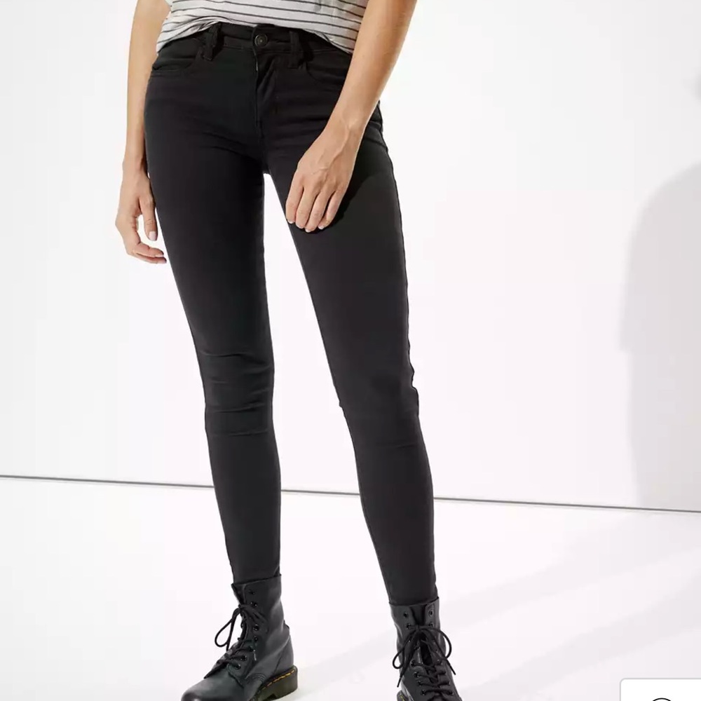 American Eagle Black Jeggings - Like new